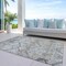 Homeroots 5' X 8' Beige Taupe And Tan Floral Washable Indoor Outdoor Area Rug 588859 - alternate 4