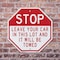 Signmission Stop Leave Your Car in This Lot and, 10 Inch X 10 Inch, Aluminum Metal Signs OC-A-10-259 - alternate 3