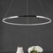 Jonathan Y Brice 35" Modern Contemporary Metal Round Integrated LED Pendant, Chrome JYL7220C - alternate 5