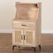 Baxton Studio Pavone Mid-Century Modern Oak Brown Wood Kitchen Cabinet 252-14025-ZORO - alternate 5