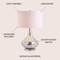 Jonathan Y Emilia 26" Mirrored Mosaic LED Table Lamp, Silver JYL1056A - alternate 4
