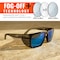 Ergodyne Translucent Smoke Frame Blue Mirror Lens Safety Glasses, AFAS Polarized Mirrored Lenses SIXTEN-AFASPM - alternate 2