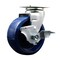 Service Caster 5 Inch Solid Polyurethane Swivel Caster with Roller Bearing and Brake SCC SCC-20S520-SPUR-TLB - alternate 1