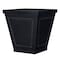 L&G 16.7 in. H X 16 in. W X 16 in. D Polyresin New England Planter Black PVE5516TCI - alternate 1