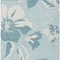 Homeroots 3' X 5' Teal Blue Aqua And Ivory Floral Washable Indoor Outdoor Area Rug 589572 - alternate 5