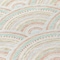Homeroots 8' Linen Orange And Ivory Round Geometric Washable Indoor Outdoor Area Rug 615202 - alternate 4