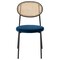 Leisuremod Euston Wicker Dining Chair with Velvet Round Seat, Navy Blue EC17NBU - alternate 5