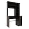 Homeroots 43" Black Computer Desk With Hutch 403842 - alternate 3
