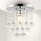 Jonathan Y Lillibet 9.88" 1-Light Traditional Transitional Iron LED Semi Flush Mount, Chrome/Clear JYL9900A - alternate 4