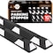 Xpose Safety Parking Block, Rubber, 6 in Height, 72 in Length, Black/White 10 PK PBSW-6-10-X-S - alternate 1