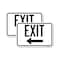 Signmission Exit Sign, Heavy Gauge Aluminum, 12 in W, 18 in H A-1218-2PACK-24049 - alternate 1
