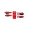 Tekton Slotted Screwdriver Set with Red Modular Organizers - 8 Inch Shanks, 4-Piece (4 - 8 mm) DWS90112 - alternate 1