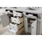 James Martin Vanities Bristol 60'' D Vanity, Bright White w/ Victorian Sil Silestone Top w/FreePower Wireless Charger 157-V60D-BW-FVSL - alternate 5