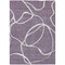 Homeroots 8' X 10' Purple And Ivory Abstract Washable Indoor Outdoor Area Rug 597514 - alternate 3