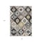 Homeroots 8' X 10' Black Wheat And Gray Southwestern Washable Indoor Outdoor Area Rug 632254 - alternate 5