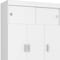 Homeroots Two Piece White and Natural Bedroom Set 530267 - alternate 6