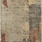 Homeroots 3' X 5' Khaki Charcoal And Terra Cotta Abstract Washable Indoor Outdoor Area Rug 606037 - alternate 6