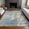 Homeroots 3' X 5' Denim Blue And Sky Blue Floral Washable Indoor Outdoor Area Rug 582746 - alternate 5