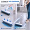 Dsv Standard 3-in-1 Floor Scrub Brush with Liquid Dispenser, Long Handle 57.5'', Built-In 248mL Reservoir 70705 - alternate 5