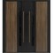 Vdomdoors Aluminum Double Doors Dekton 0163 Venezia Noce Entry Door Painted (W72xH96) Left hand Outswing DEKTON0163DEXD-VEN-W72xH96-LH-O - alternate 1