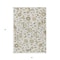 Homeroots 3' X 5' Ivory Brown And Green Floral Washable Indoor Outdoor Area Rug 597818 - alternate 3