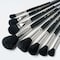 Silver Brush Silver Mops Round and Oval, Black Brushes, 8-Piece Set MP-5665 - alternate 2