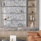 Apollo Tile 9x10 in. Matte Silver Stormy Gray Glass Mosaic Hexagon Wall and Floor Tile 3.28 sq ft/case, 5PK APLSTR8808A - alternate 2