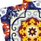 Homeroots 8" X 8" Blue And Yellow Mosaic Peel And Stick Removable Tiles 400064 - alternate 2