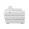 Homeroots 89" White Italian Leather Sofa With Silver Legs 476522 - alternate 5