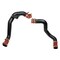 Hps Performance Hot & Cold Side Charge Pipe with Orange CAC Hose Intercooler Boots, Black,  17-105WB - alternate 1