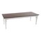Homeroots 94" Dark Brown And White Solid Wood Dining Table 397669 - alternate 4