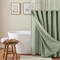 Homeroots Sage Green Modern Grid Shower Curtain and Liner Set 399758 - alternate 3
