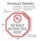 Signmission No Bikes Beyond This Point, 10 inch X 10 inch, Plastic Sign, 2PK OC-P-2PACK-10-75 - alternate 4