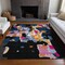 Homeroots 10' X 14' Black Blue And Pink Abstract Washable Indoor Outdoor Area Rug 599543 - alternate 4