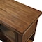 Homeroots 58in Rustic Brown Rolling Kitchen Cart With Storage 285819 - alternate 5