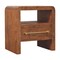 Homeroots 23" Brown Solid Wood Two Drawer Nightstand 701726 - alternate 5