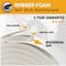 Do It Best 3/4'' W x 5/16'' T x 10 Ft. L White Rubber Foam Weatherstrip Tape R534WHDB - alternate 4