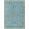 Homeroots 8' X 10' Aqua And Teal Blue Medallion Washable Indoor Outdoor Area Rug 616259 - alternate 5