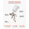 Vevor LVLP Air Spray Gun Gravity Feed Paint Sprayer Gun 3 Nozzles 1.3/1.4/1.7mm H827G-AB - alternate 4