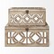 Homeroots 16" Natural and Brown Solid Wood Box 392590 - alternate 3