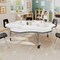 Flash Furniture Commercial Adjustable Height Flower Activity Table with Locking Casters-White XU-A60-FLR-WHT-T-P-CAS-GG - alternate 4