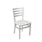 Bfm Seating Lima Ladder Back Chair - Antique Wash Relic Seat - Steel Frame - Silver Mist Finish 2160CAWR-SM - alternate 1