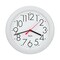 Westclox Clock, Round, White Frame, Plastic Clock Face, Analog 461761 - alternate 1