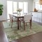 Homeroots 3' X 5' Olive Green And Ivory Abstract Washable Indoor Outdoor Area Rug 602731 - alternate 5