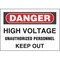 Panduit High Voltage Sign, 7in Height, 10in Width, Polyester PPS0710D75 - alternate 1