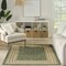 Homeroots 5' X 7' Green Geometric Indoor Outdoor Area Rug 572771 - alternate 4