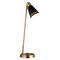 Homeroots 27" Brass Metal Desk Table Lamp With Black Cone Shade 524387 - alternate 3