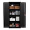 Hirsh Storage Cabinet, 66 in H, 30 in W, 15 in D, Black, 4 Shelves 26147 - alternate 2