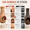 Vintiquewise Outdoor Clay Chiminea Fireplace Sun Design Wood Burning Fire Pit with Metal Stand, Terra Cotta QI004631.TC - alternate 3