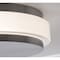 Afx Eris 14in LED Flush Mount, Satin Nickel EISF14LAJUDSN - alternate 2